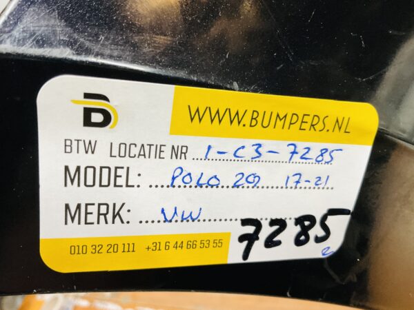 BUMPER Volkswagen Polo 2G 2017-2021 VOORBUMPER 1-C3-7285z