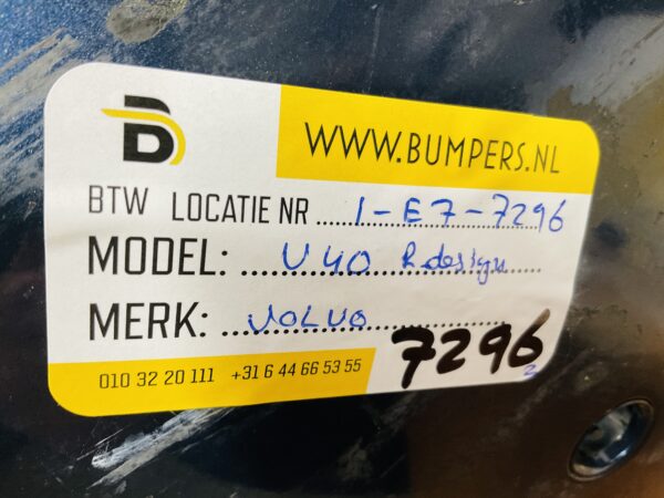 BUMPER Volvo V40 Rdesign R-Design KLS VOORBUMPER 1-E7-7296z