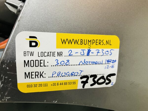 BUMPER Peugeot 308 Normaal  2012-2016 VOORBUMPER 2-J3-7305z