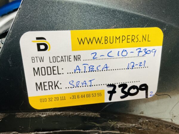 BUMPER Seat Ateca  2017-2021 VOORBUMPER 2-C10-7309z