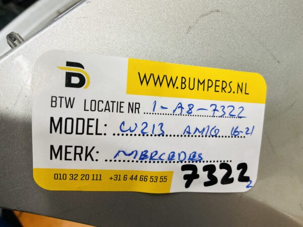 BUMPER Mercedes E Klasse W213 AMG  2016-2021 VOORBUMPER 1-A8-7322z