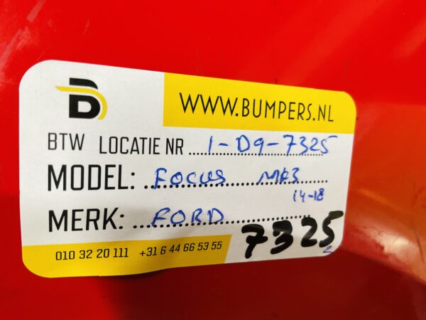 BUMPER Ford Focus MK3 Facelift  2014-2018 VOORBUMPER 1-D9-7325z