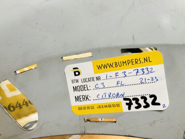 BUMPER Citroen C3 Facelift  2021-2023 VOORBUMPER 1-F3-7331z