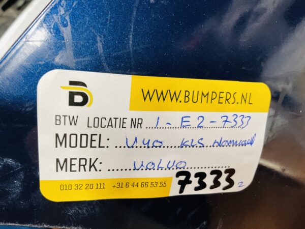 BUMPER Volvo V40 Normaal KLS VOORBUMPER 1-E2-7333z