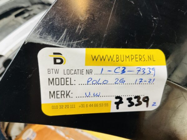BUMPER Volkswagen Polo 2G 2017-2021 VOORBUMPER 1-C3-7339z