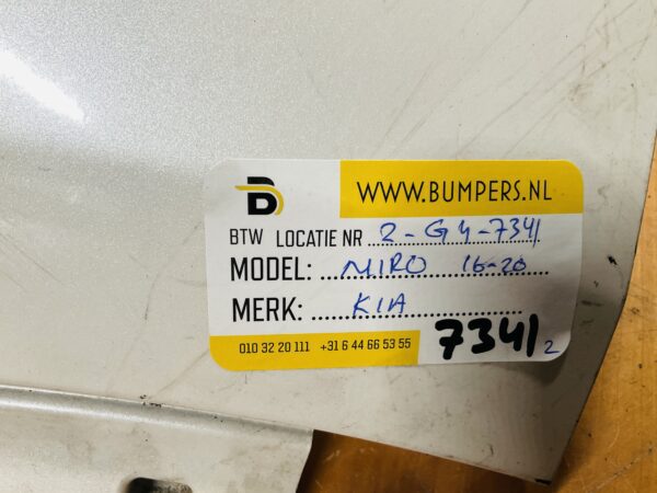 BUMPER Kia Niro Kaal 2016-2021 VOORBUMPER 2-G4-7341z