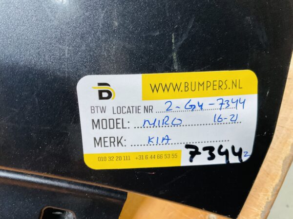 BUMPER Kia Niro Kaal 2016-2021 VOORBUMPER 2-G4-7344z