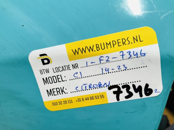 BUMPER Citroen C1  2014-2023 VOORBUMPER 1-F2-7346z