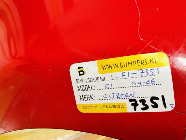BUMPER Citroen C1  2004-2006 VOORBUMPER 1-F1-7351z