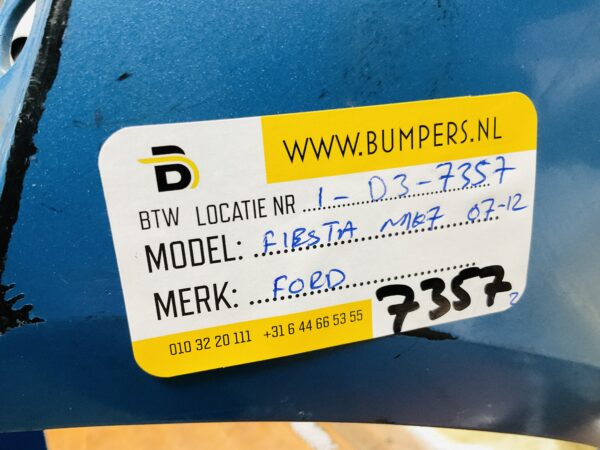 BUMPER Ford Fiesta MK7  2007-2012 VOORBUMPER 1-D3-7357z