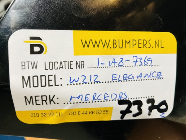 BUMPER Mercedes E Klasse W212 Elegance VOORBUMPER 1-A6-7370z