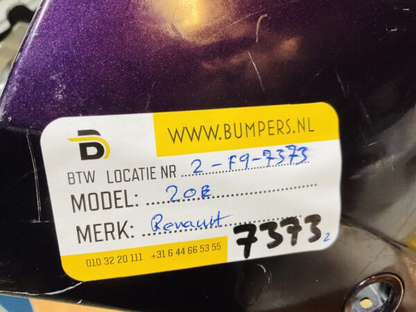 BUMPER Renault Zoe  VOORBUMPER 2-F9-7373z