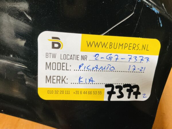 BUMPER Kia Picanto 2017-2021 VOORBUMPER 2-G7-7377z