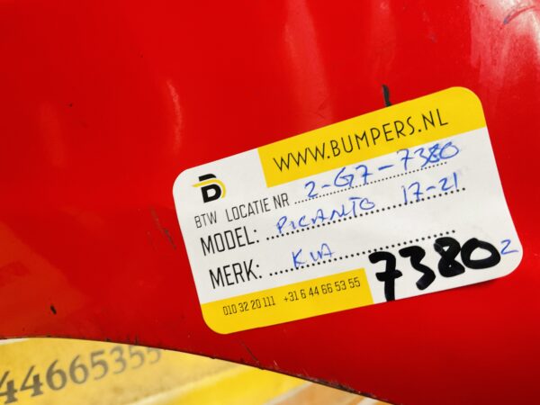 BUMPER Kia Picanto 2017-2021 VOORBUMPER 2-G7-7380z