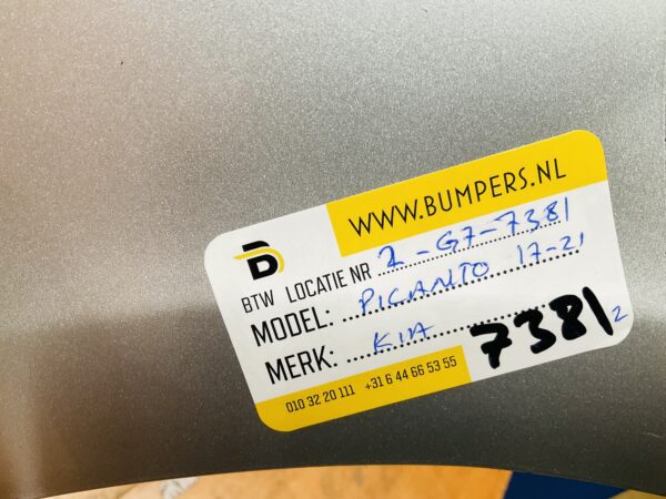 BUMPER Kia Picanto 2017-2021 VOORBUMPER 2-G7-7381z