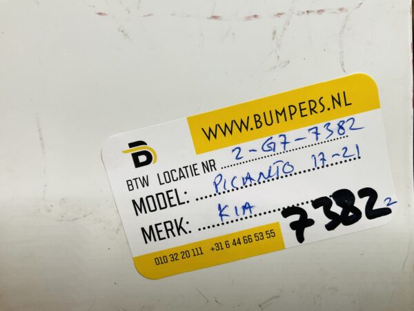 BUMPER Kia Picanto 2017-2021 VOORBUMPER 2-G7-7382z