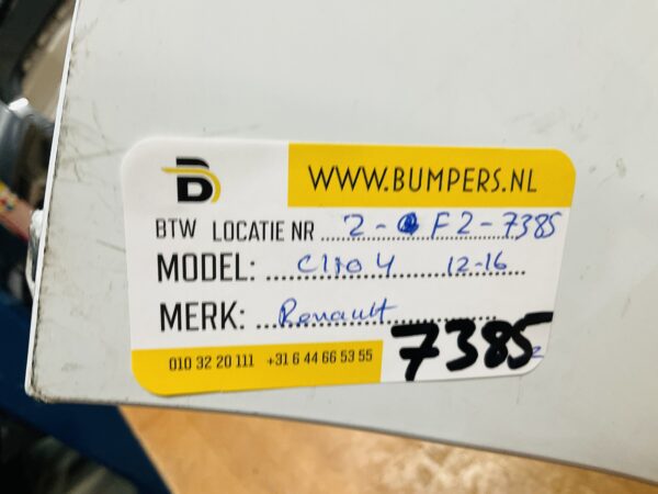 BUMPER Renault Clio 4  2012-2016 VOORBUMPER 2-F2-7385z