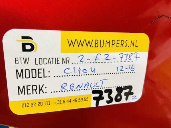 BUMPER Renault Clio 4  2012-2016 VOORBUMPER 2-F2-7387z