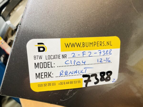 BUMPER Renault Clio 4  2012-2016 VOORBUMPER 2-F2-7388z