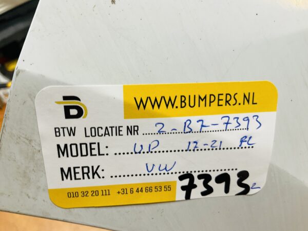 BUMPER Volkswagen UP Facelift 2017-2023 VOORBUMPER 2-B7-7393z