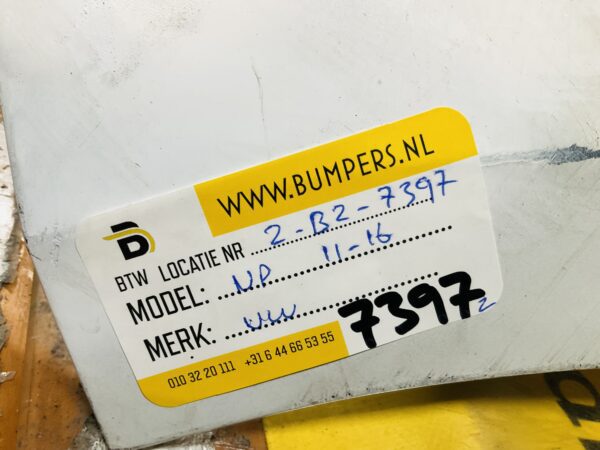 BUMPER Volkswagen UP + Mistlamp 2011-2016 VOORBUMPER 2-B2-7397z