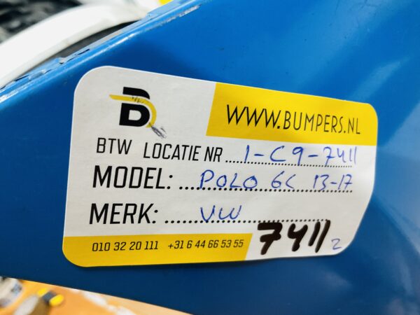 BUMPER Volkswagen Polo 6C 2013-2017 VOORBUMPER 1-C9-7411z