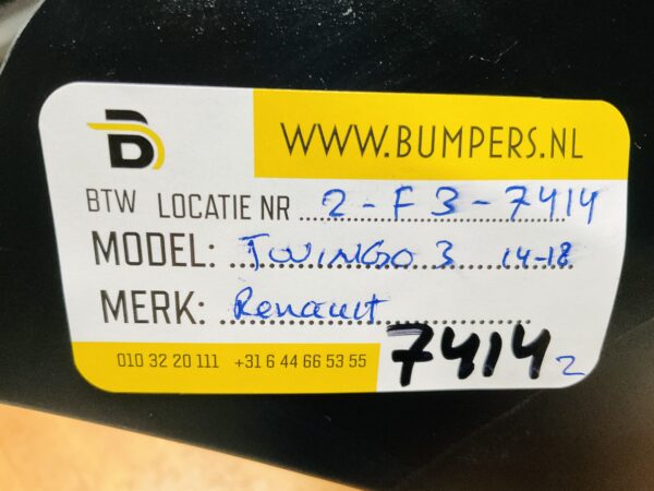 BUMPER Renault Twingo 3   2014-2018 VOORBUMPER 2-F3-7414z