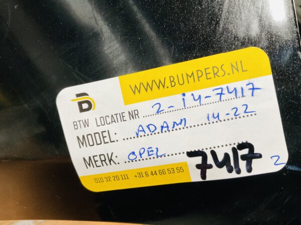 BUMPER Opel Adam 2014-2022 VOORBUMPER 2-i4-7417z
