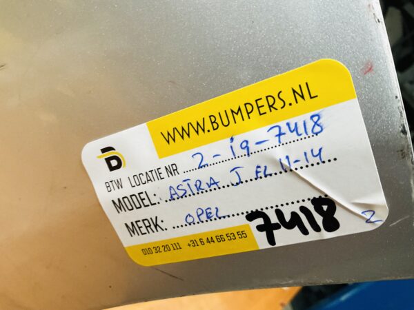 BUMPER Opel Astra J Facelift 2011-2014 VOORBUMPER 2-i9-7418z