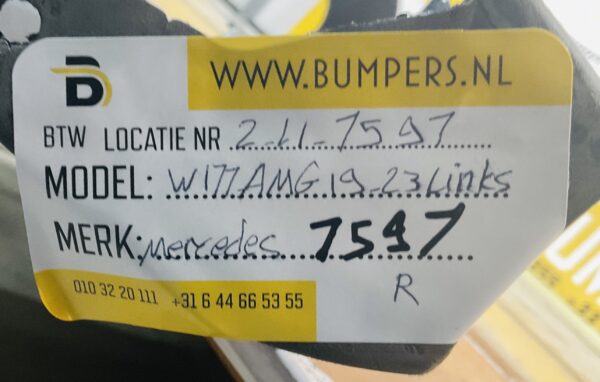 Zijskirts Mercedes A Klasse W177 Amg 2019-2023 Links Skirt Dorpel 2-L1-7597R