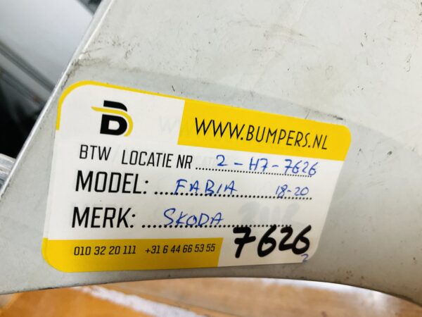 Bumper Skoda Fabia 3 Facelift 2018-2020 Voorbumper 2-H7-7626z