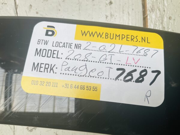 Zijscherm strip Peugeot 208 9844358780 LV Links Voor  GT Line 2-Q2L-7687R