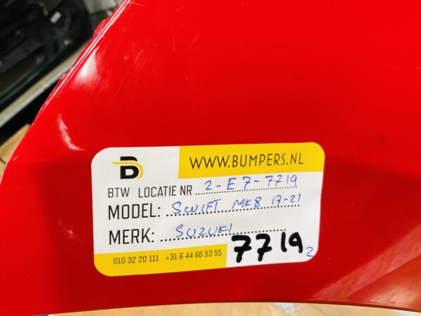 BUMPER Suzuki Swift MK8 2017-2023 VOORBUMPER 2-E7-7719z