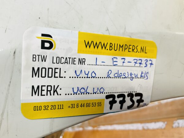 BUMPER Volvo V40 Rdesign R-Design KLS VOORBUMPER 1-E7-7737z