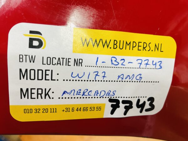 BUMPER Mercedes A Klasse W177 AMG 2019-2022 VOORBUMPER 1-B2-7743z
