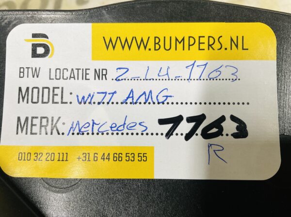 Onderplaat Mercedes W177 Normaal Bumperlip 2-L5-7763R