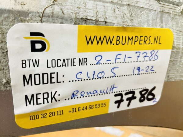 BUMPER Renault Clio 5 2019-2023 VOORBUMPER 2-F1-7786z
