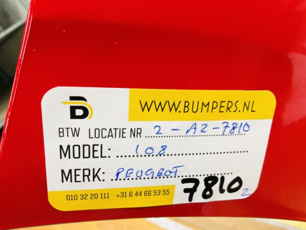 BUMPER Peugeot 108 2014-2023 VOORBUMPER 2-A2-7810z