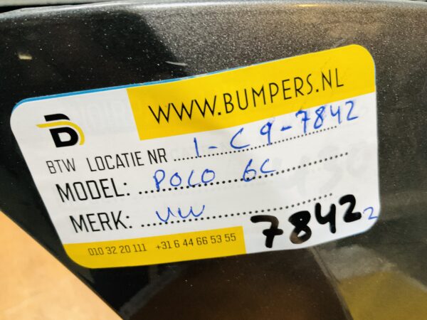 BUMPER Volkswagen Polo 6C 2013-2017 VOORBUMPER 1-C9-7842z