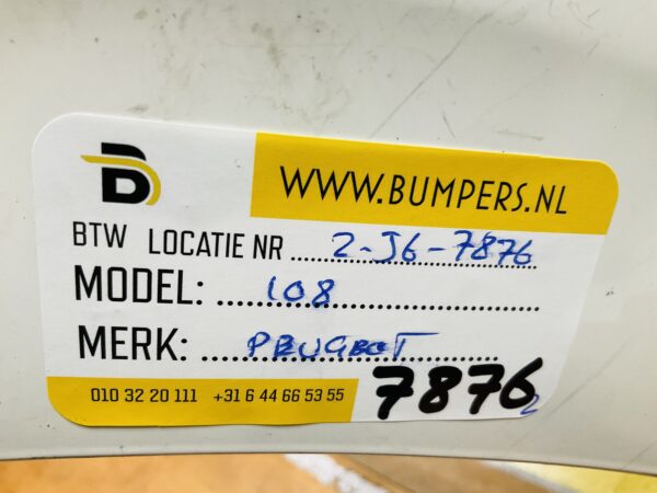 BUMPER Peugeot 108 2014-2023 VOORBUMPER 2-J6-7876z