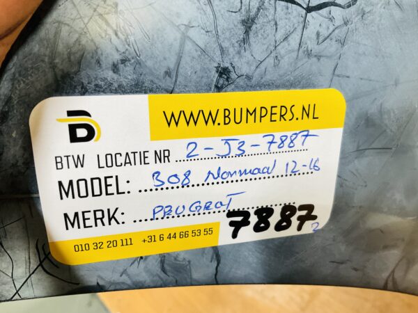 BUMPER Peugeot 308  Normaal 2012-2016 VOORBUMPER 2-J3-7887z