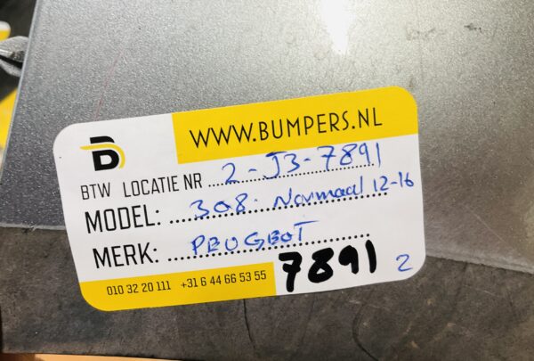 BUMPER Peugeot 308  Normaal 2012-2016 VOORBUMPER 2-J3-7891z