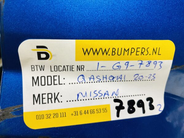 BUMPER Nissan Qashqai 2020-2023 VOORBUMPER 1-G9-7893z