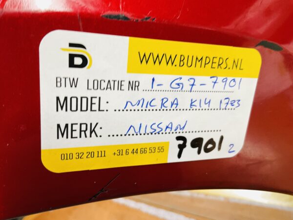 BUMPER Nissan Micra K14  2017-2023 VOORBUMPER 1-G7-7901z