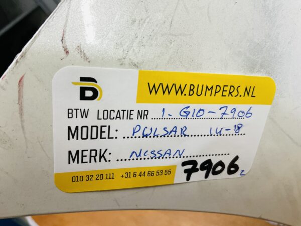 BUMPER Nissan Pulsar 2014-2018 VOORBUMPER 1-G1-7906z