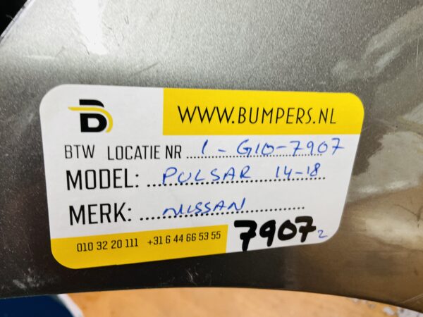 BUMPER Nissan Pulsar 2014-2018 VOORBUMPER 1-G1-7907z