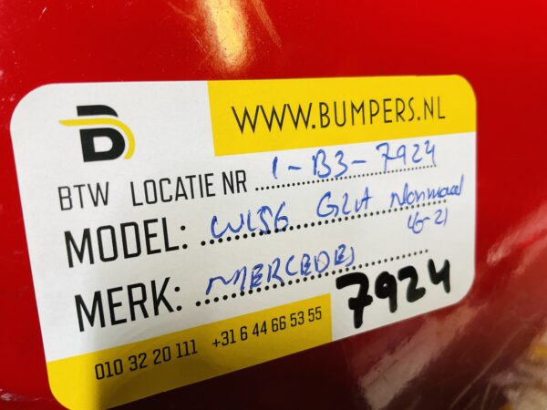 BUMPER Mercedes GLA Klasse W156 Normaal 2016-2021 VOORBUMPER 1-B3-7924z
