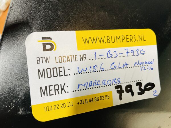 BUMPER Mercedes GLA Klasse W156 Normaal 2012-2016 VOORBUMPER 1-B3-7930z