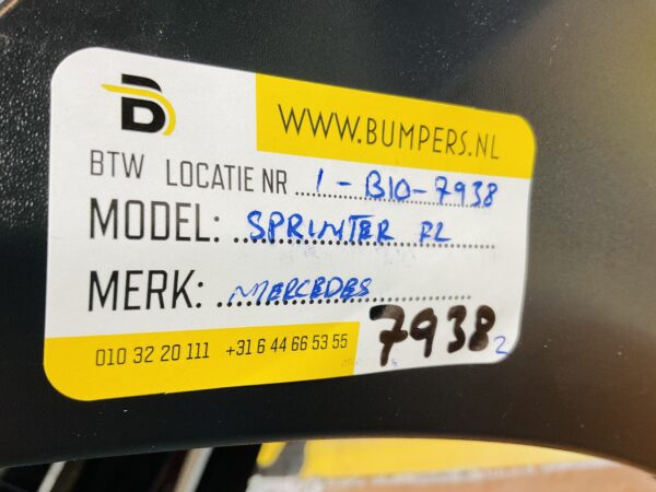 BUMPER Mercedes Sprinter W906 Facelift VOORBUMPER 2-B10-7938z