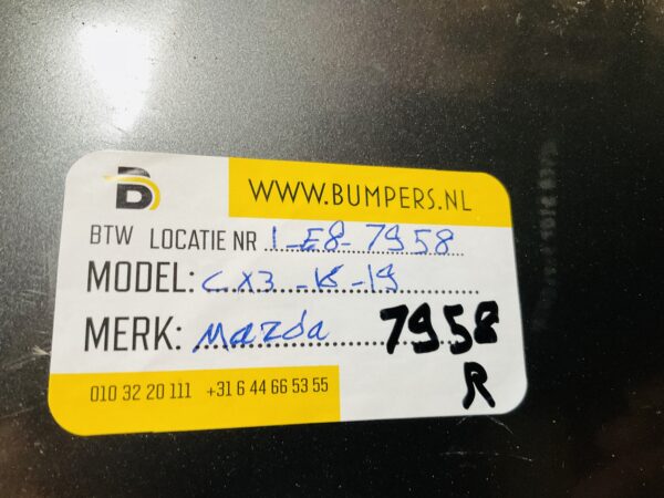 Bumper Mazda Cx3 2016-2019 Achterbumper 1-E8-7958R